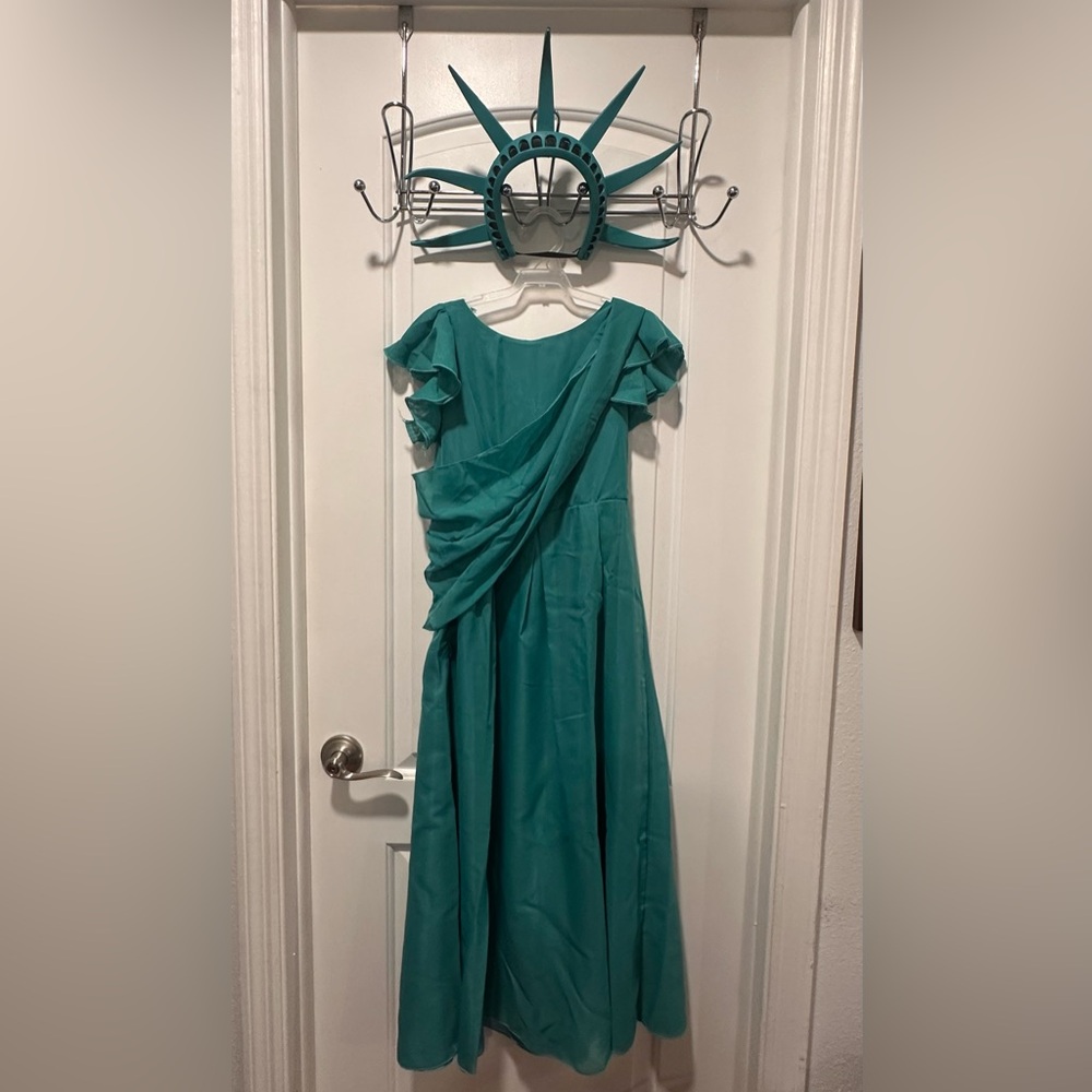 Girls Statue of Liberty Dress - Costume